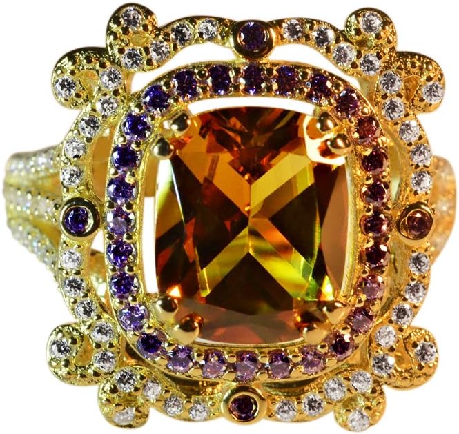 Tingle Alexandrite Rings Fine Jewelry for Women Unique Changing Colors Gemstone Wedding Engagement Ring Sterling Silver Ring Adjustable Size Black Rhodium Ring Vintage Ring Large Stone Ring