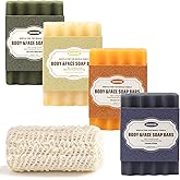 Natural Soap Bar �C Handmade Soap with Foaming Pouch, Face & Body Wash, Moisturizing & Cleansing with Tea Tree & Coconut Oil, 
