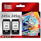 YATUNINK 245XL Black Ink Compatible for Canon 245XL Black Ink Cartridge PG-243 PG-245 XL Works with Canon MX490 MX492 TR4520