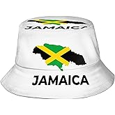 Jamaica Flag Fashion Retro Bucket Hat for Men Women Fisherman Hat Outdoor Summer Travel Hiking Caps