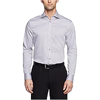 Amazon.com: Calvin Klein Men's Dress Shirt Non Iron Stretch Slim Fit Check  Gray : Clothing, Shoes & Jewelry