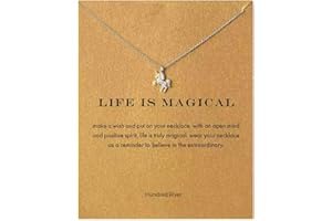 Baydurcan Friendship Anchor Compass Necklace Good Luck Elephant Pendant Chain Necklace with Message Card Gift Card