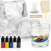 2.2lb Clear Gel Candle Wax for Candle Making Jelly Wax with 5 Color Dye | DIY High Density Gel Wax, 50 Wicks 60 Stickers, Easy Heat Melt Use, Handmade Colored Clear Candle Wax Craft Project Supply