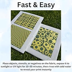 Jacquard Cyanotype Fabric Sheets, Pre-Sensitized