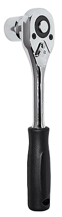 JCB Tools Quick Release Pear Head Ratchet for 3/8 Drive, 24 teeth, 190 mm long, JCB, 30023738