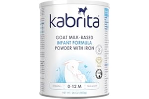 Kabrita Goat Milk-Based Infant Formula Powder with Iron, DHA, ARA & Prebiotics, for Infants 0–12 Months, Non-GMO, 28 oz