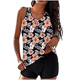 Tankini Swimsuits for Women Tummy Control Blouson