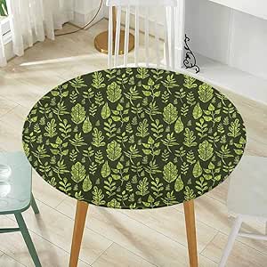 Amazon.com: Round Tablecloth Diameter -54 Inch(Elastic ...