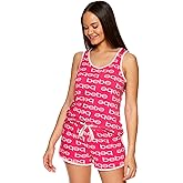 bebe Women's Heart Print Pajama Shorts Set, Sleepwear, Loungewear Valentines Gifts for Her