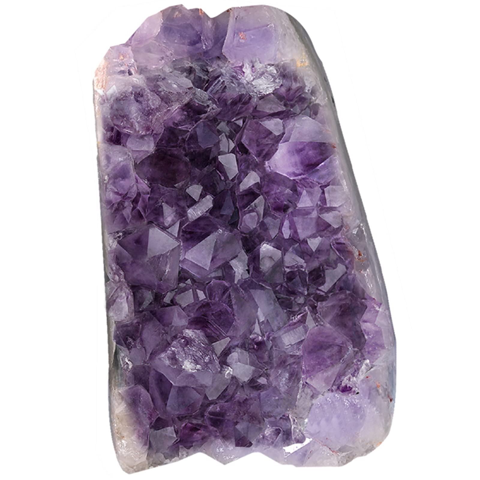 TUMBEELLUWA 500-600g Natural Amethyst Crystal Cluster Gemstone Specimen for Home Decoration Raw Druzy Geode Quartz Stone Figurine for Reiki Healing Meditation, 2.76”-5.3”