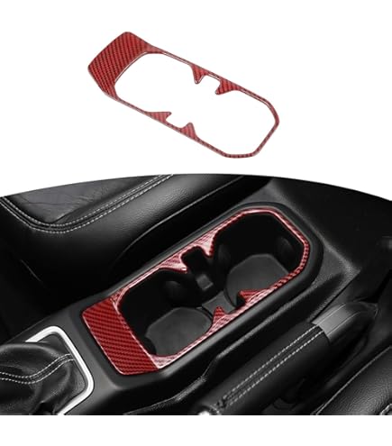 Amazon.com: RT-TCZ for Wrangler JL Red Carbon Fiber Gear Shift