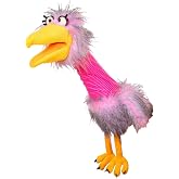 Living Puppets 21-Inch Plush Pink Bird Hand Puppet - Fine European Design, Ultra-Soft and Cuddly, Promotes Child Development, Safety Certified, Teacher-Recommended for Boys and Girls