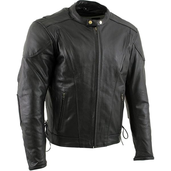 Hot Leathers Damen Lederjacke JKL1029 – Leichtes Leder, Belüftung, Seitliche Reißverschlüsse, Größe L