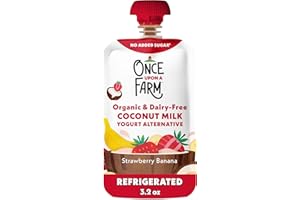 Once Upon A Farm Strawberry Banana Flavored Coconut Milk Yogurt, 3.2 oz