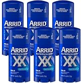 Arrid XX Extra Extra Dry Solid Antiperspirant Deodorant, Cool Shower, 2.6 oz , Pack of 6
