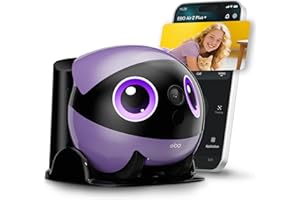 Enabot EBO Air 2 Plus FamilyBot 3K Home Camera Robot: Indoor Camera, Movable Robot Companion, 2-Way Video, AI Chat Mode, Auto-Recharge, Long Battery Life, Custom Facial Image, Night Vision