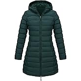 Bellivera Women Puffer Jacket Reversible Spring and Winter Fashion Warm Quilted Long Hooded Padded Bubble Coat