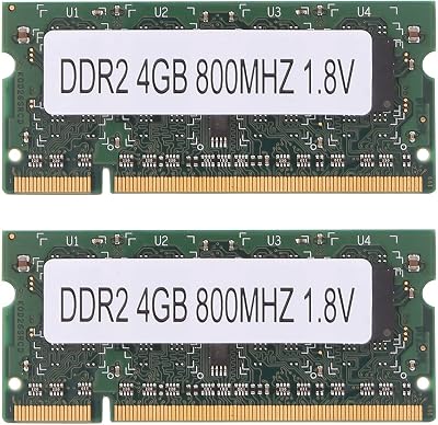 Bumdenuu 8GB (2x4GB) DDR2 800MHz Laptop RAM PC2 6400 200 Pin SODIMM for AMD