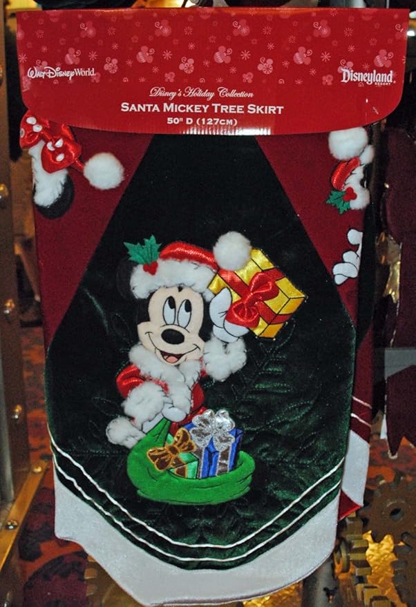 Addobbi Natalizi Walt Disney.Disney Santa Mickey Mouse Pals Albero Di Natale Gonna Amazon It Casa E Cucina