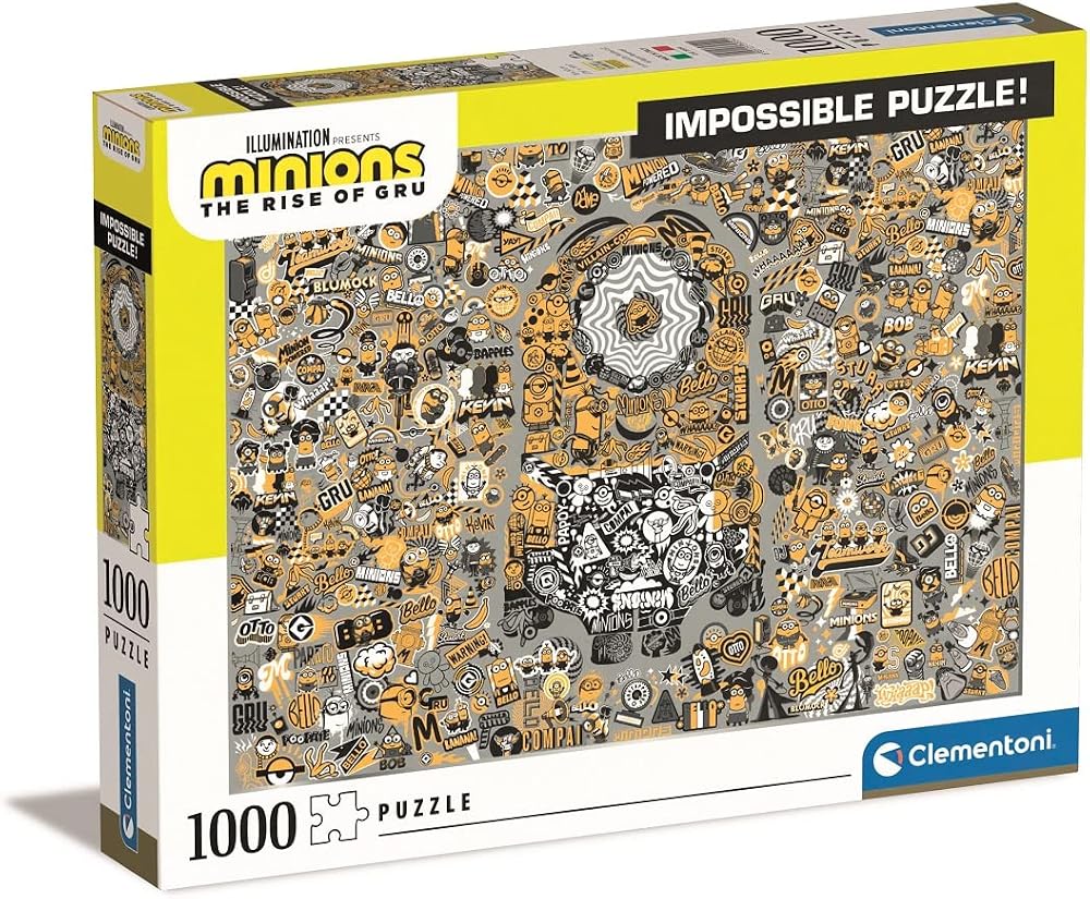 Clementoni Minions 39554 Impossible Puzzle 1000 Pieces 69x50 cm Made in Italy