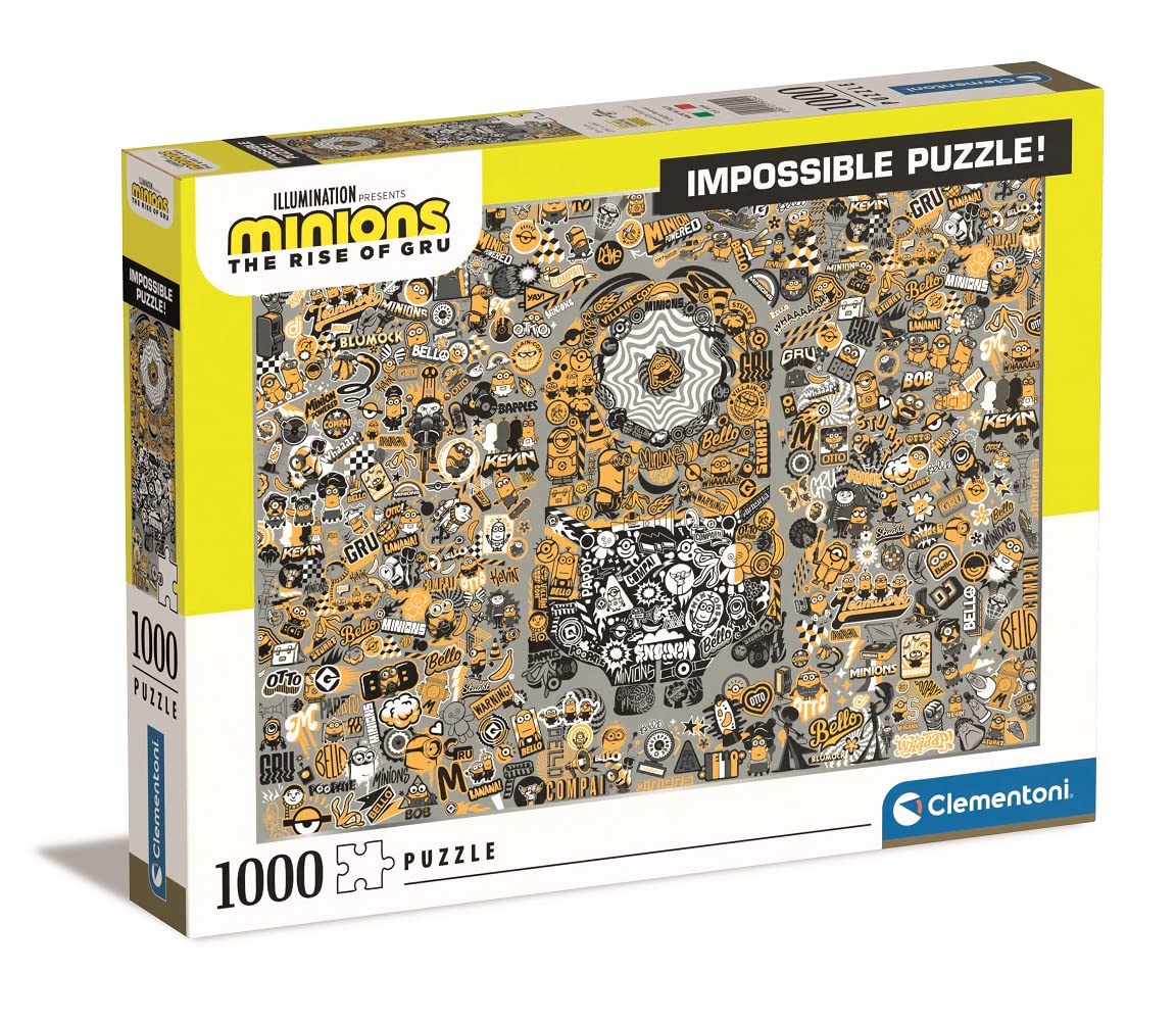 Clementoni - 39554 - Impossible Puzzle - Minions 2-1000 pieces - Made in Italy - jigsaw puzzles for adult