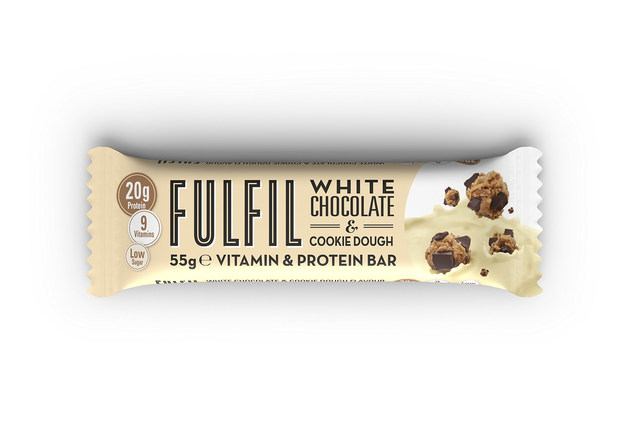 Fulfil White Chocolate & Cookie Dough Vitamin & Protein Bar (55g) Buy