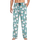 visesunny Men's Pajama Pants 100% Cotton Lounge Soft Warm Sleepwear Pants PJ Bottoms Drawstring and Pockets