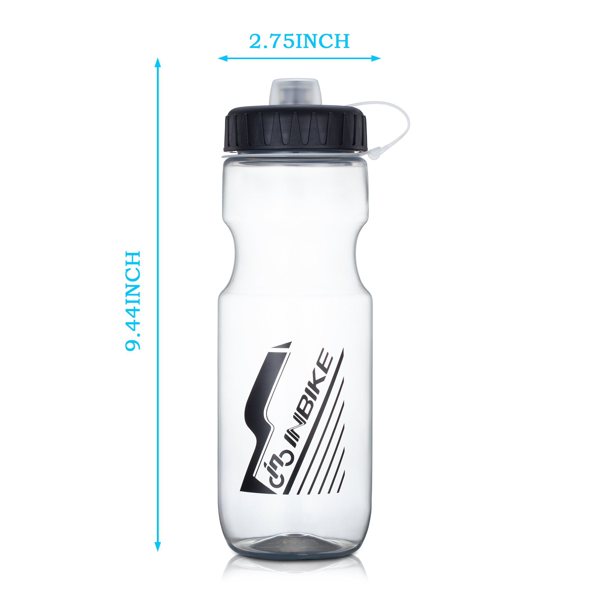 SportAI 700 ml Bike Water Bottle for Gym Workout Come with Basic Mountain Bicycle Bottle Holder Cage Brackets for Outdoor Cycling