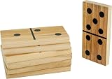 TP Toys Giant Wooden Dominoes Outdoor Family Game 28 Tiles FSC Wood view 6