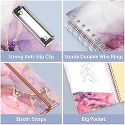 Rimilak Spiral Clipboard Folio with Refillable
