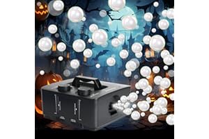 blessny 2-in-1 Fog Bubble Machine, Smoke Bubble Maker for Stage Halloween Christmas Birthday Party Wedding, 8000+ Fog Filled Bubble Per Minute, 250W (Black)