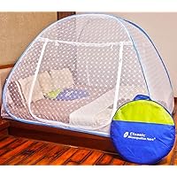 Classic Mosquito Net Embroidery Foldable Double Bed