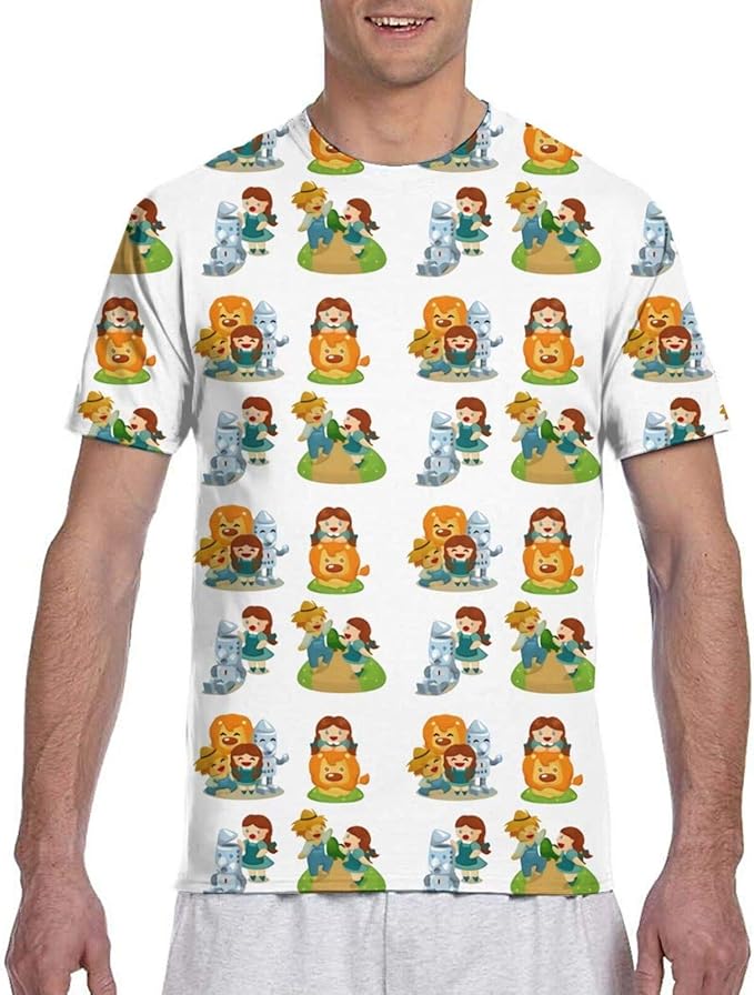 Amazon.com: The Wizard of Oz Shirt Men's Personalized 3D Double Side Full Printed T-Shirt 