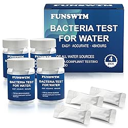 Coliform Bacteria Water Test Kit: 4-Pack Water