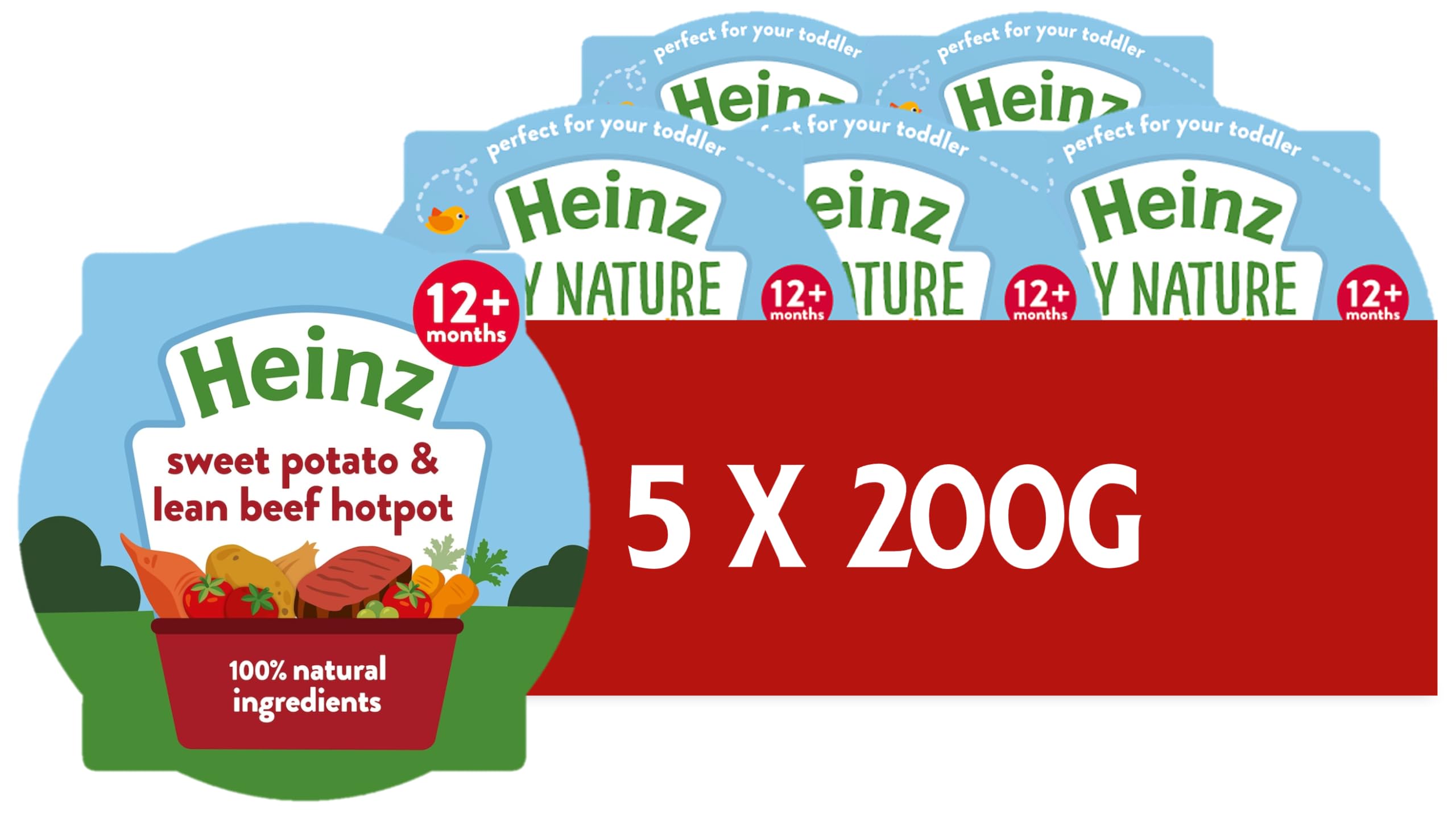 Heinz Baby Food Sweet Potato & Lean Beef Hotpot Tray 5x200g