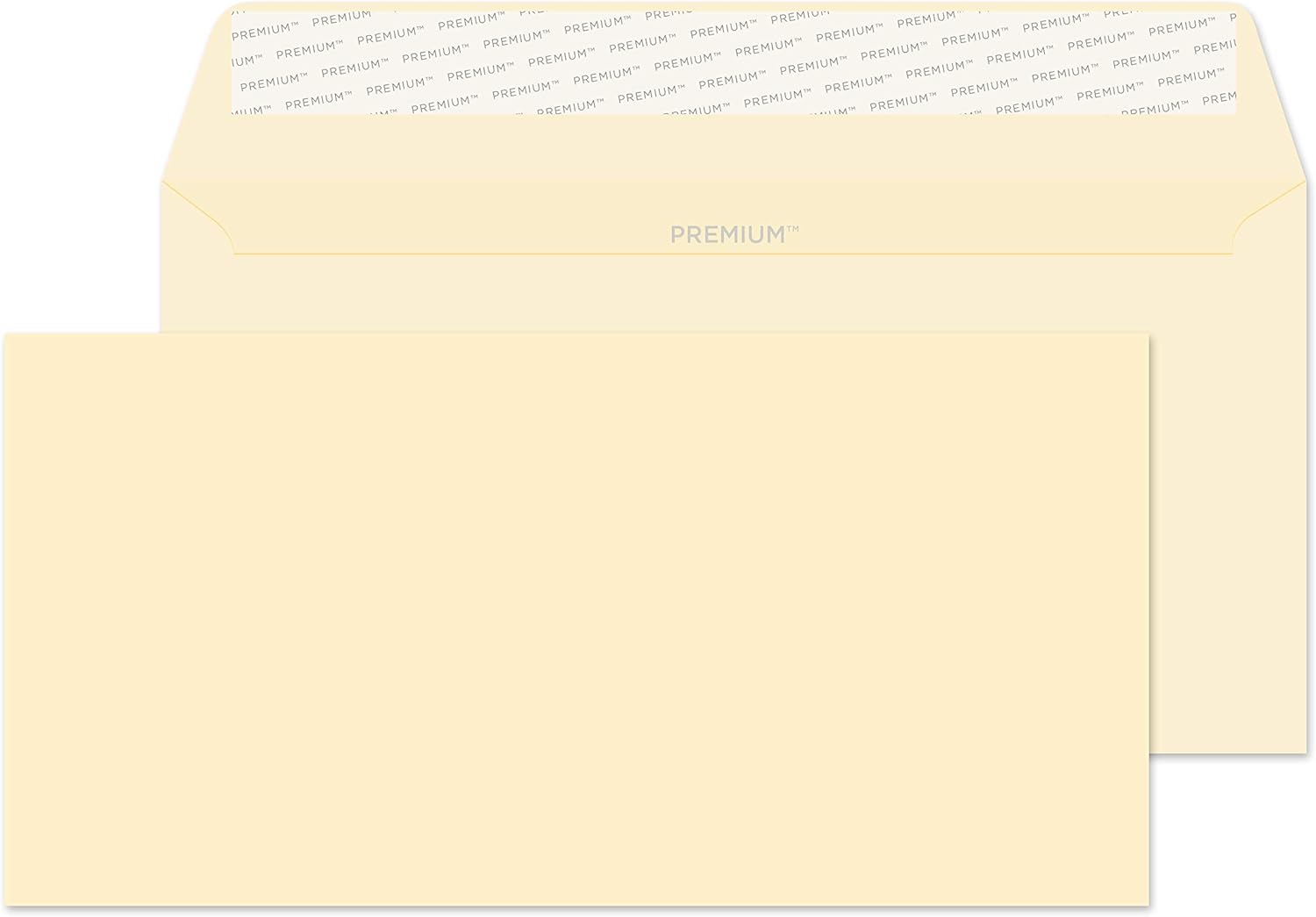 Blake Business DL 110 x 220 mm 120 gsm Peel & Seal Wallet Envelopes (61882) Cream Wove - Pack of 500, DL - 110 x 220 mm