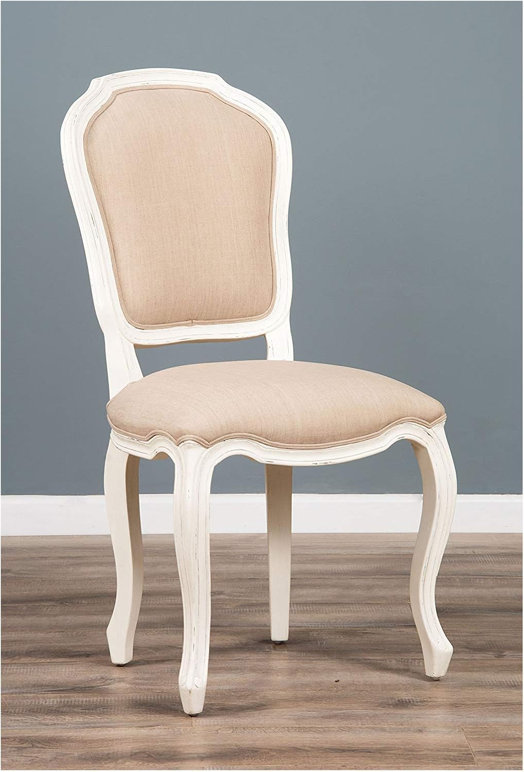 Sustainable Furniture Dining Chair, Wood, Off White, One Size Amazon