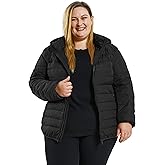 Soularge Women's Plus Size Winter Packable Lightweight Down Coat with Detachable Hood