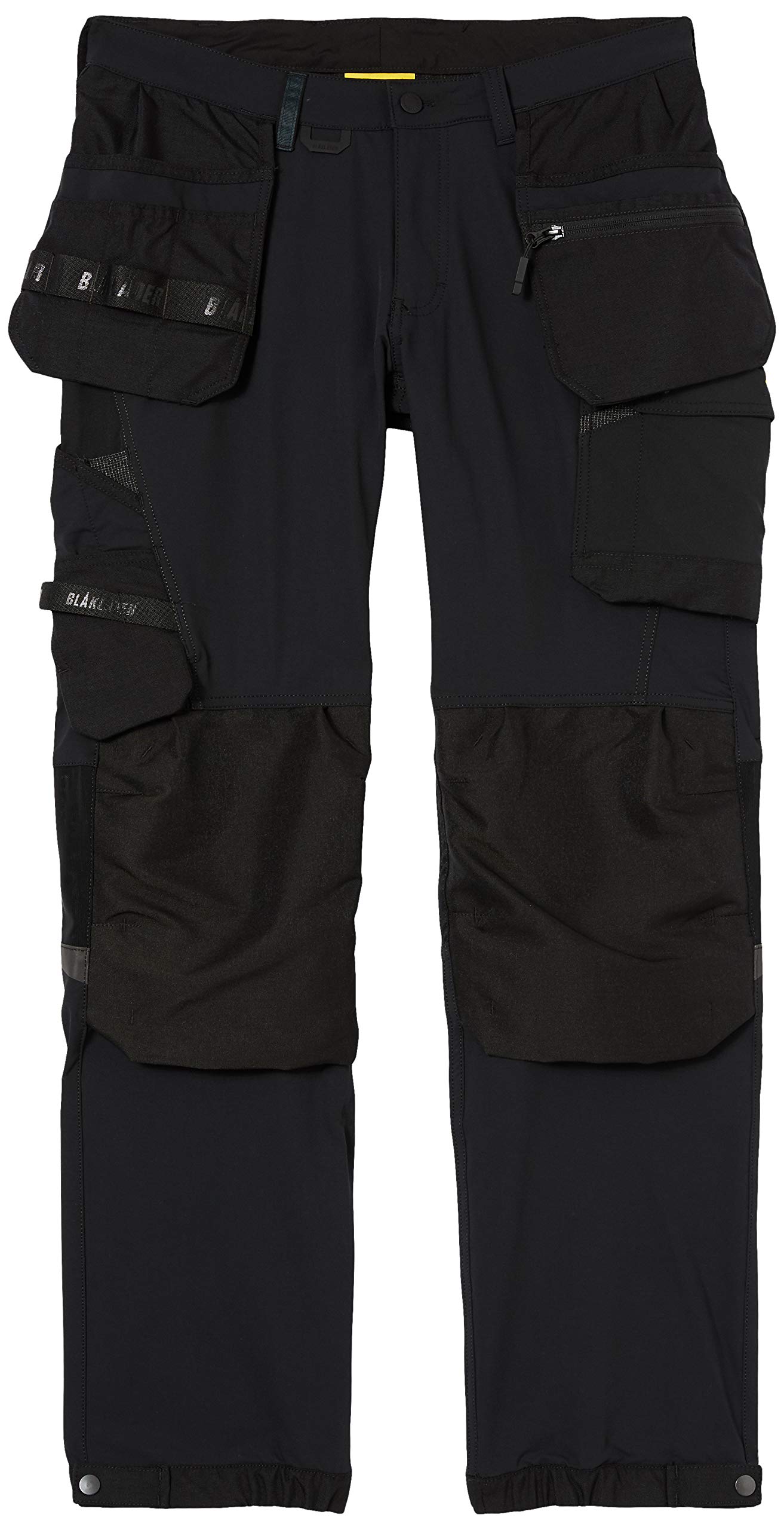 Blaklader 152216459998C50 4-Way Stretch Craftsman Work Trousers, Black/Dark Grey, Size C50
