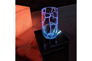 Tesla Coffee Mug, Magical Tesla Cup, Electric Lightning Glass Cup with Tesla Foil Base, Tesla Coil Plasma Mug, for Coffee Tea