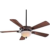 Minka-Aire F702L-VB Volterra 52" LED Ceiling Fan in Volterra Bronze Finish with Natural Walnut Blades