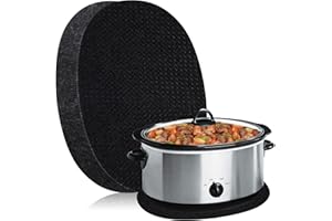 SIUDANGKA Heat Resistant Mat for Crockpot Slow Cooker with Appliance Slider Function, 2 Pack Countertop Protector for Crock Pot Slow Cookers, Crock-Pot 3-10 Quart, Hamilton Beach Slow Cooker
