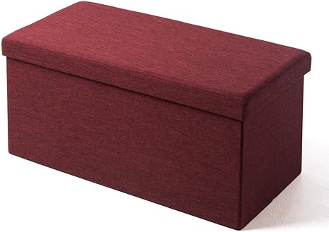 Amazon サンワダイレクト 収納スツール ベンチ 折りたたみ 耐荷重0kg 2人掛け 幅76cm おしゃれ レッド 150 Sncbox8r スツール オンライン通販