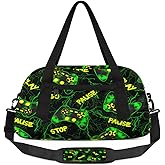 Gym Travel Duffle Bag for Boys - Kids Overnighter Weekend Bag with Front Zipper Pocket for School Practice, Game Controller Teens Carry-On Size Sleepover Bags