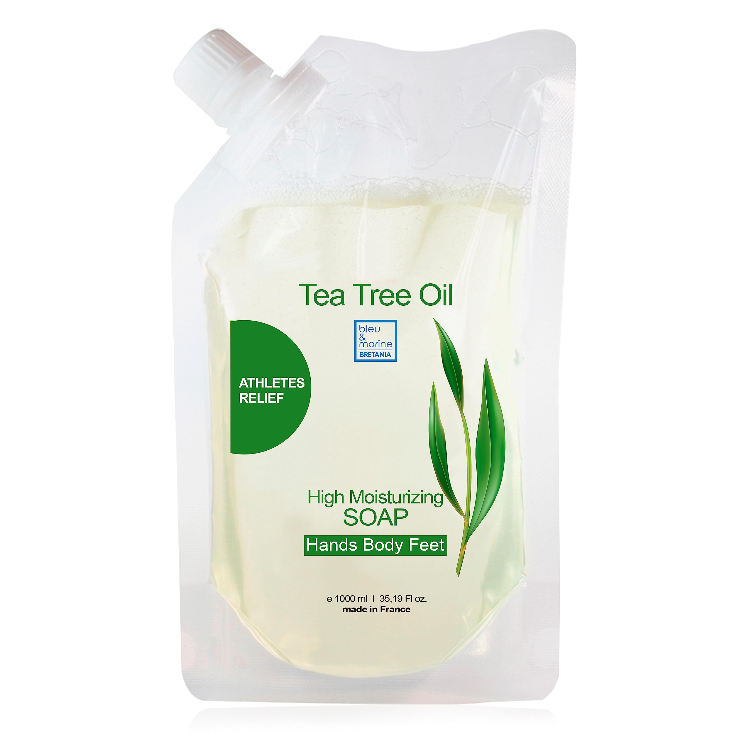 3in1 Shower Gel, Bath Soap, Shampoo 1000 g (Body, Face and Hair) Combats Body Odour. Purifies, Detoxifies and Deep Cleanses the Skin - ECONOMY REFILL