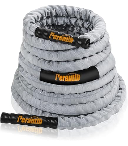 Amazon.com: HYPERWEAR Hyper Rope Weighted Short Battle Rope 25 ft