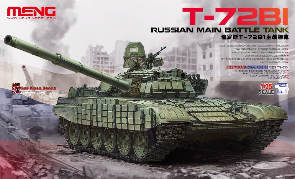 Meng TS-033 T-72B1 Russian Main Battle Tank Model Kit, 1:35 Scale