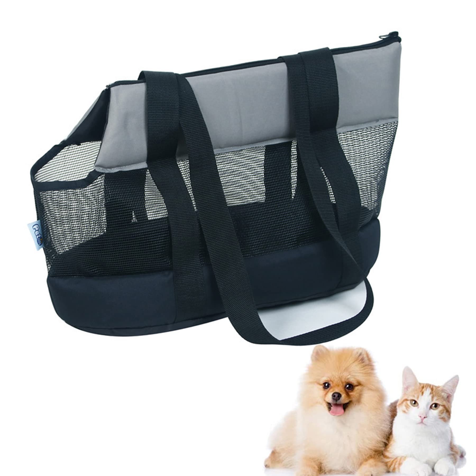 Cat Carrier Handbag Breathable Dog Pet Carrier Handbag Mesh Folding Pet Carrier Cat Sling Carrier Bag Portable Pet Travel Carrier Bag with Sponge Mat for Little Dogs, Cats And Puppies, Small Animals
