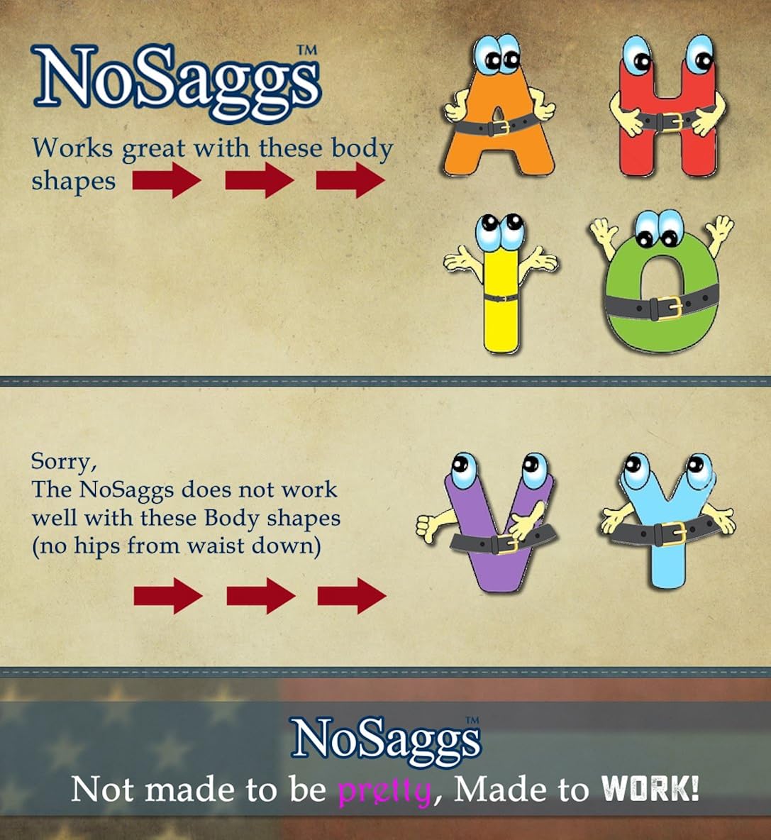 nosaggs hidden belt pant suspender