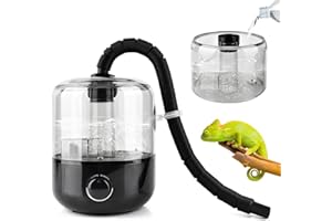 Reptile Humidifier Fogger, 3L Visible Tank Reptile Miste-r for Reptile & Amphibians Terrariums, with Hose Nozzle for Bearded 